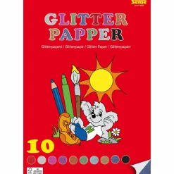 Glitterpapir A4 - 10 ark| Påske|Jul
