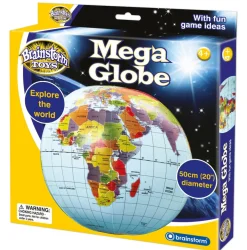 Brainstorm Globus - Oppustelig 50 cm| Astronomi|Strand- & Sandlegetøj