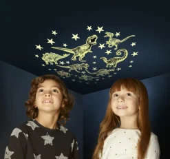 Brainstorm Glow - Dinosaurer + stjerner, 43 dele| Dinosaur Legetøj|Astronomi