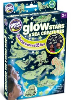 Brainstorm Glow - Havdyr + stjerner, 43 dele|Børn Til Børneværelset|Astronomi