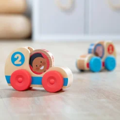 Melissa & Doug GO Tots - Racerbiler, 2 stk| Legebiler|Dukkehus & Legesæt