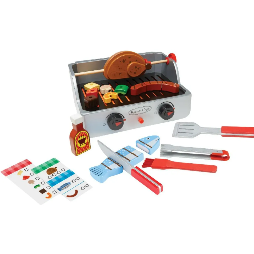 Melissa & Doug Grillsæt med 24 dele| Legekøkken & Legemad