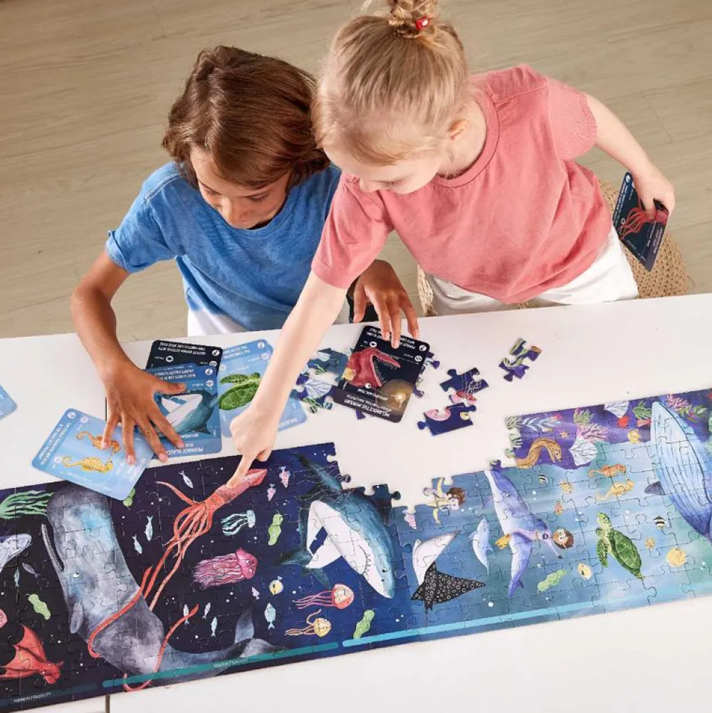 Hape Gulvpuslespil m. 200 brikker - Under havet| Puslespil