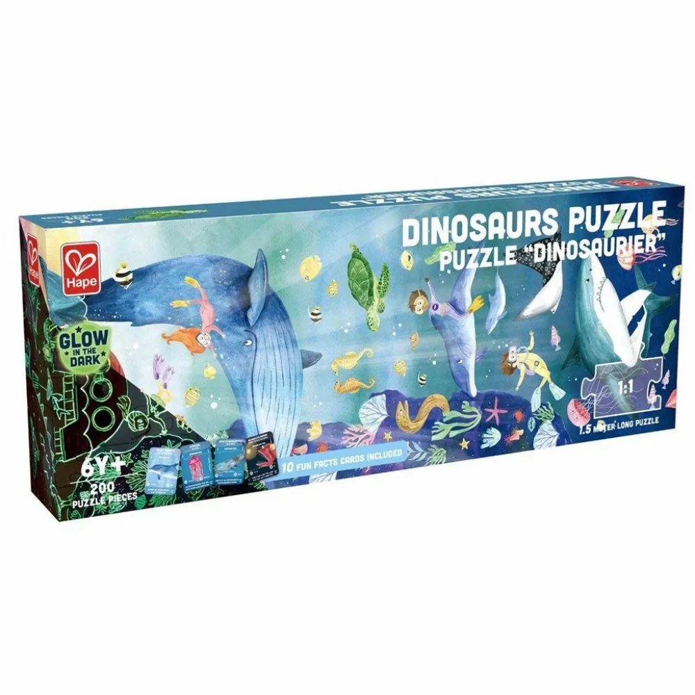 Hape Gulvpuslespil m. 200 brikker - Under havet| Puslespil