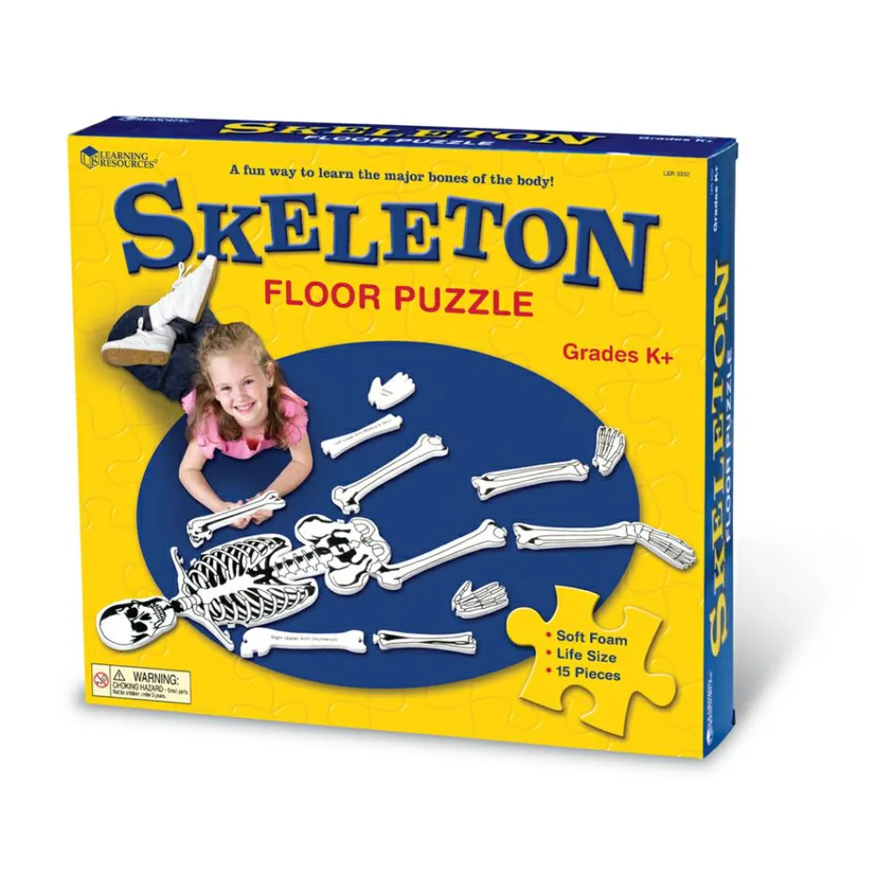 Learning Resources Gulvpuslespil - Skelet| Halloween|Anatomi/Kroppen