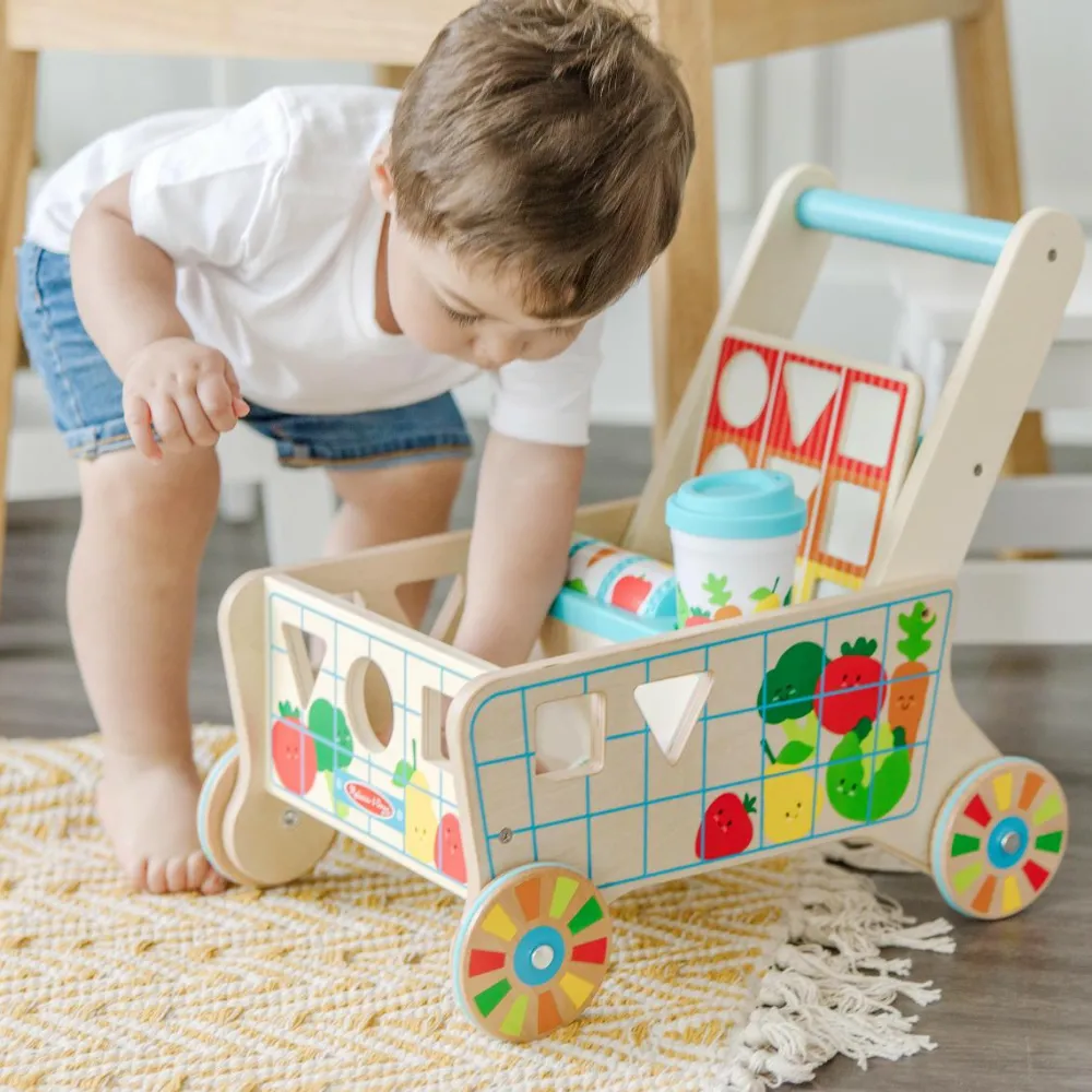 Melissa & Doug Gåvogn/indkøbsvogn med aktiviteter| Rolleleg|Tumlinge Legetøj