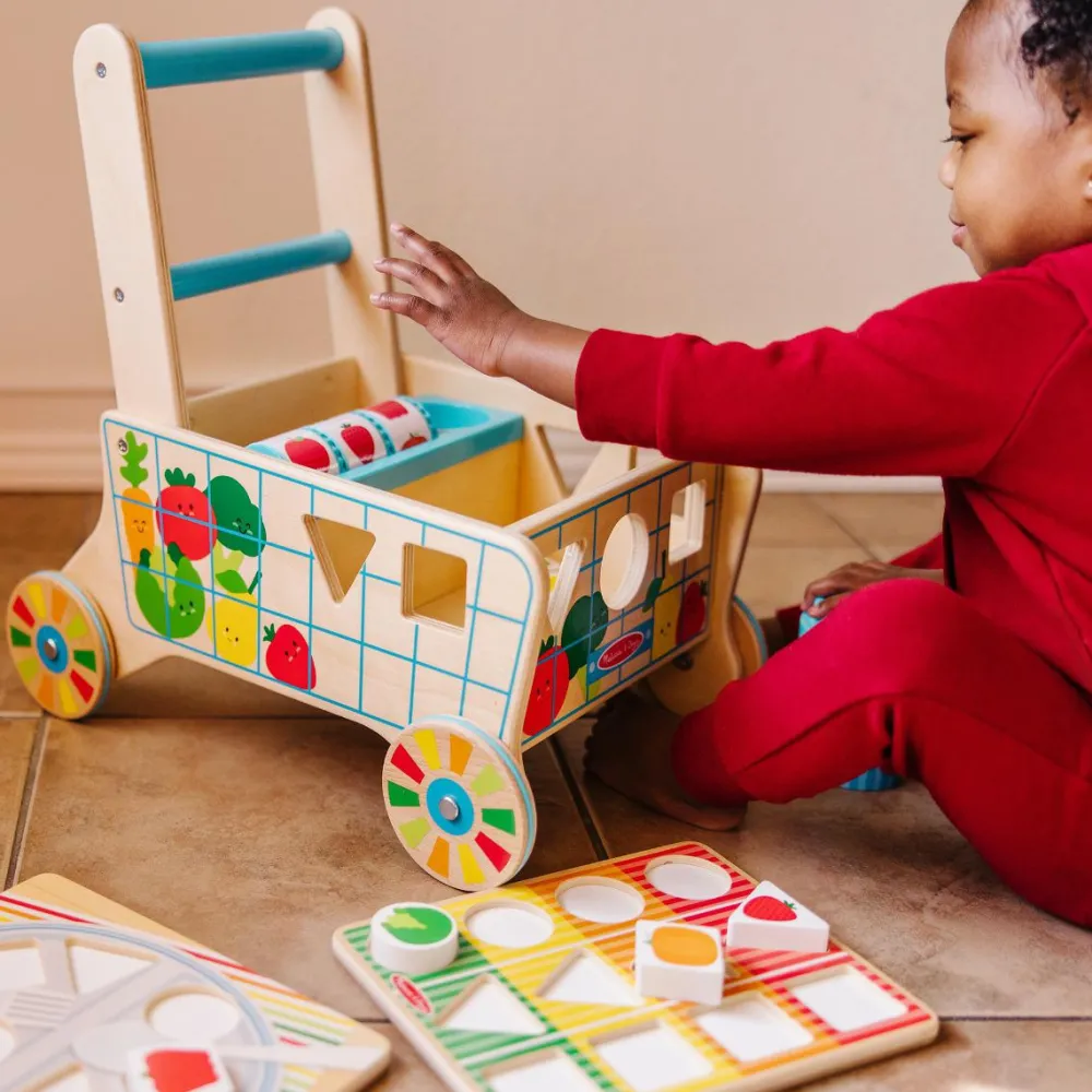 Melissa & Doug Gåvogn/indkøbsvogn med aktiviteter| Rolleleg|Tumlinge Legetøj