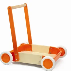 Djeco Gåvogn i træ - Orange| Grovmotorik|Tumlinge Legetøj