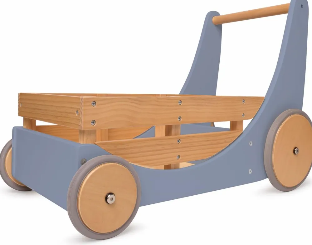 Kinderfeets Gåvogn - Skiferblå| Tumlinge Legetøj|Babylegetøj