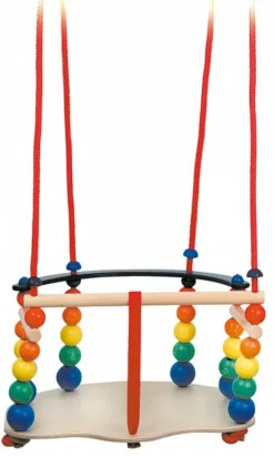 Egmont Toys Gynge med træperler| Gynger|Babylegetøj
