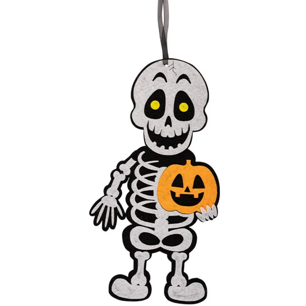 Halloween-ophæng - Skelet m. græskar, 1 stk| Halloween