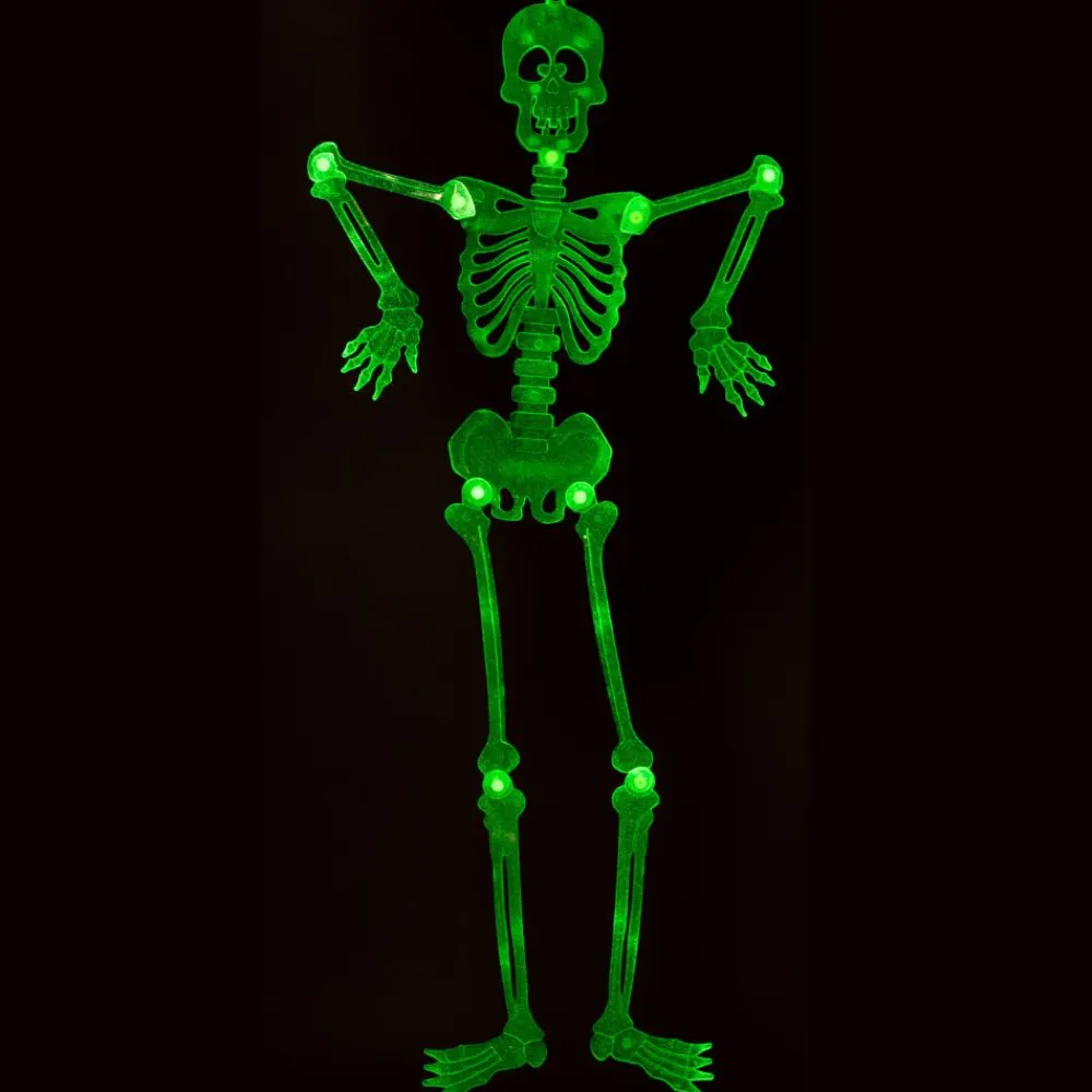 Halloween-ophæng - Skelet (selvlysende), 90 cm| Halloween