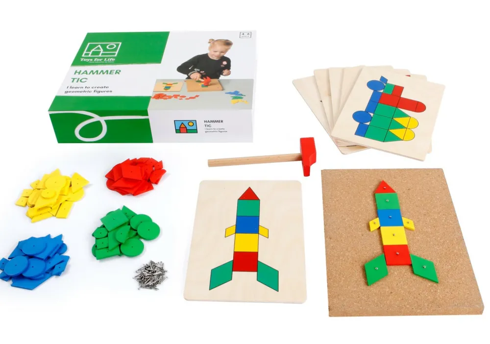 Toys for Life Hammer & søm - Styrk hånd-øje-koordinationen| Kreativ Leg