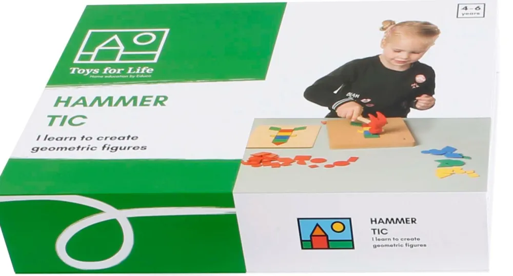 Toys for Life Hammer & søm - Styrk hånd-øje-koordinationen| Kreativ Leg