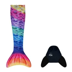 Havfruehale - Hale + monofinne, Rainbow (XS + S)| Svømmeudstyr