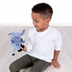 Beleduc Hånddukke 29 cm - Elefant| Hånddukker|Babylegetøj