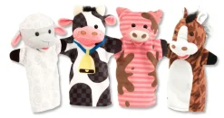 Melissa & Doug Hånddukker - Bondegårdsdyr, 4 stk.| Sprog & Leg|Tumlinge Legetøj