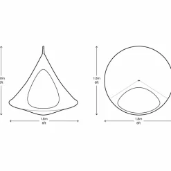 Hængehule Ø180 cm - Khaki|Børn Mindfulness For Børn