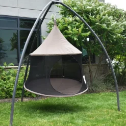 Hængehus med netsider Ø150 cm - Brun|Børn Mindfulness For Børn