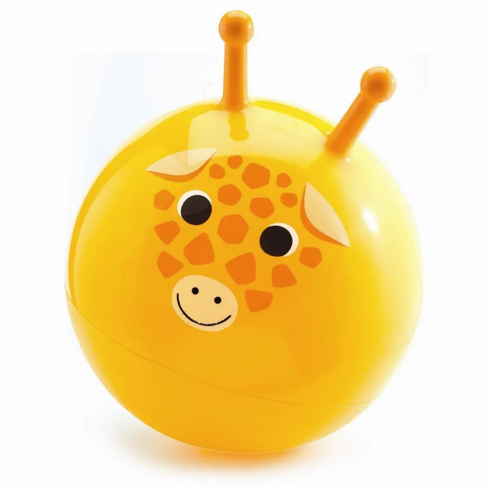 Djeco Hoppebold Ø45 cm - Giraffen Gigi| Sansemotorisk Legetøj|Hoppedyr