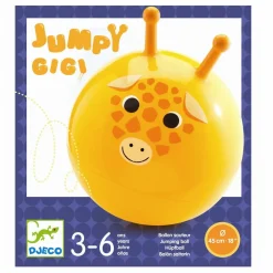 Djeco Hoppebold Ø45 cm - Giraffen Gigi| Sansemotorisk Legetøj|Hoppedyr