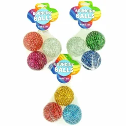Hoppebolde Ø 4,5 cm - Glitter, 3 stk| Bolde