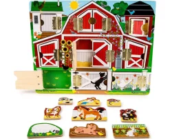 Melissa & Doug Hvad gemmer lågen - Bondegård| Puslespil