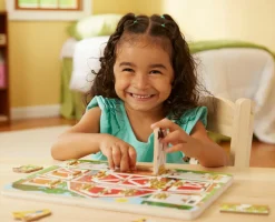 Melissa & Doug Hvad gemmer lågen - Bondegård| Puslespil