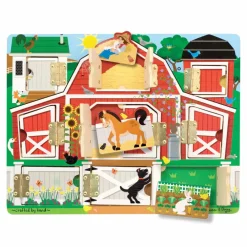 Melissa & Doug Hvad gemmer lågen - Bondegård| Puslespil
