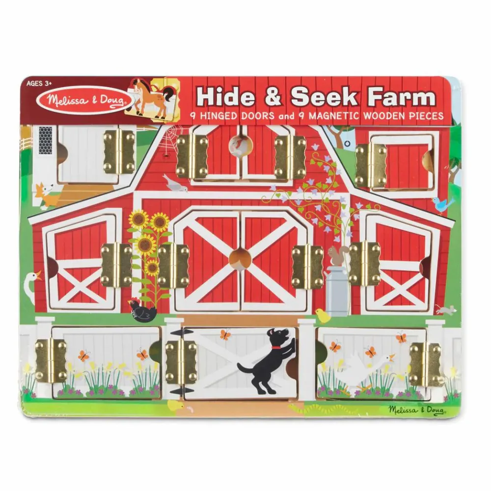 Melissa & Doug Hvad gemmer lågen - Bondegård| Puslespil