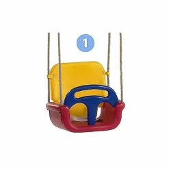 3-i-1 babygynge - Gul/rød| Gynger|Babylegetøj