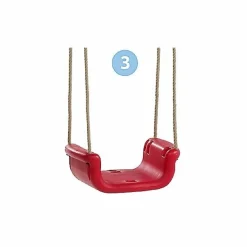 3-i-1 babygynge - Gul/rød| Gynger|Babylegetøj