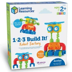 Learning Resources 3-i-1 byggesæt - Robotfabrikken| Stem Læringslegetøj|Tumlinge Legetøj