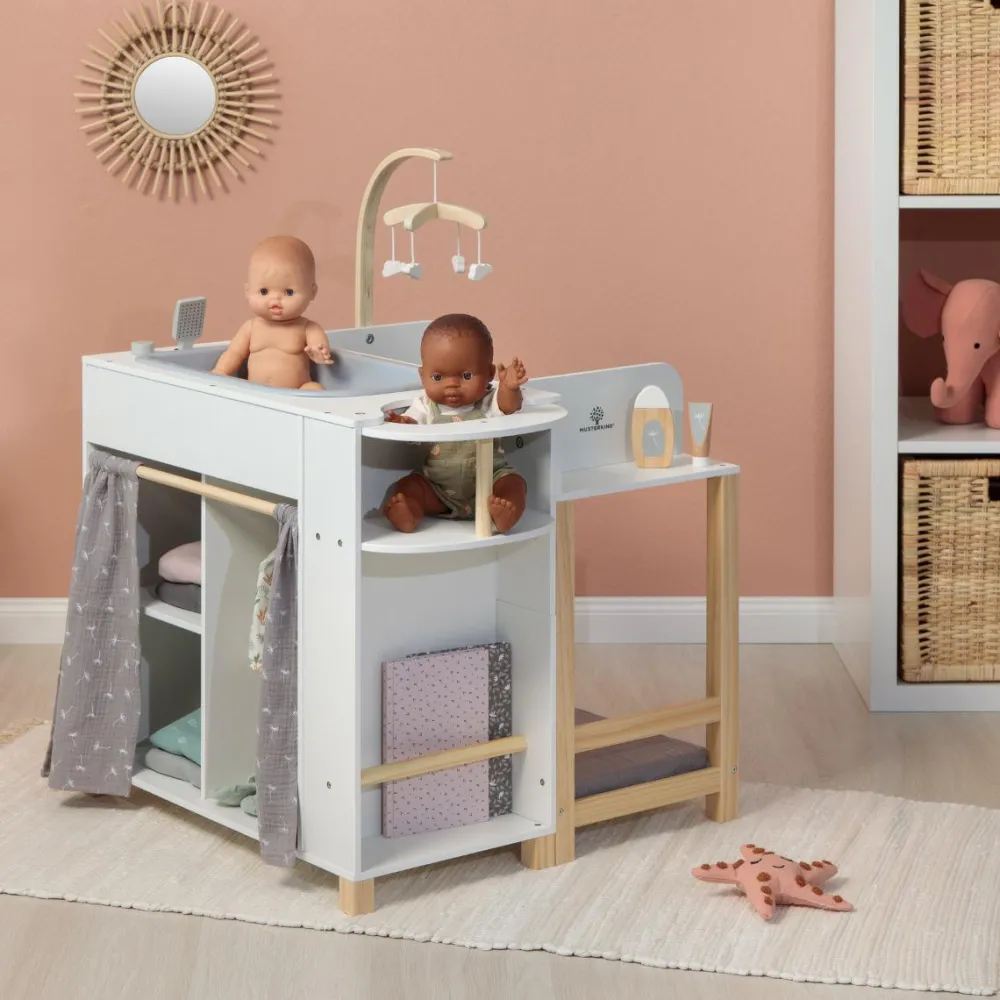 4-i-1 dukkemøbel - Viola| Trælegetøj|Dukker