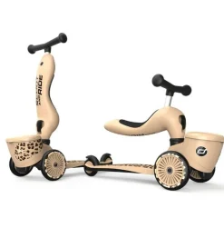 Scoot & Ride 2-i-1 Highwaykick 1 Lifestyle - Leopard| Tumlinge Legetøj|Løbehjul