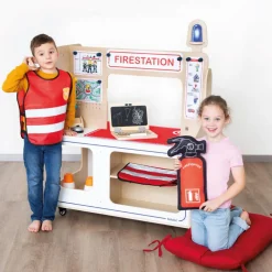 2-i-1 legestation - Brandstation & politistation| Rolleleg