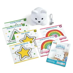 Learning Resources 2-i-1 natlampe og åndedrætsguide, Luna|Børn Anti-Stress Ting|Til Børneværelset
