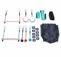 KREA 2-i-1 Ninja Slackline Kit| Udeleg|Sportslegetøj & Gøgl