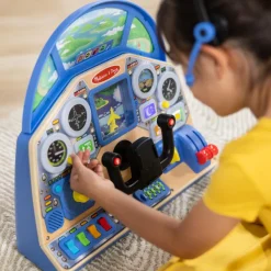 Melissa & Doug Interaktivt cockpit| Rolleleg|Interaktivt Legetøj