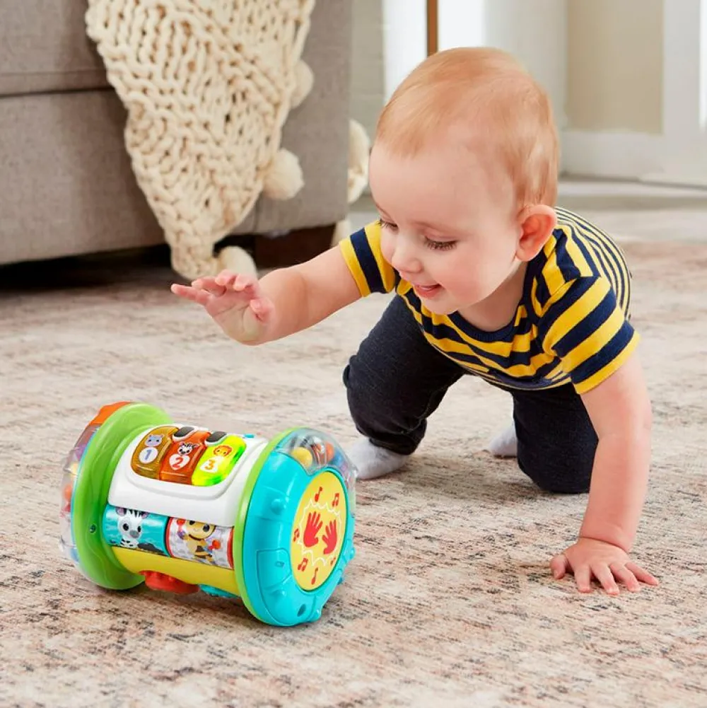 vtech 2-i-1 rullende tromme med lys og lyd| Babylegetøj|Tumlinge Legetøj