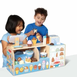 Melissa & Doug Iskiosk af træ, 42 dele| Rolleleg|Legekøkken & Legemad