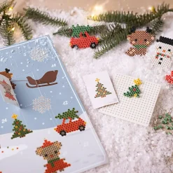 Creativ Company Julekalender med rørperler - BioBeads| Økologisk Eller Bæredygtig|Kreativ Leg