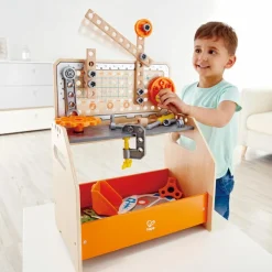 Hape Junior Opfinder - Værktøjsbord m. eksperimenter| Stem Læringslegetøj|Naturvidenskab