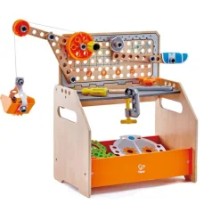 Hape Junior Opfinder - Værktøjsbord m. eksperimenter| Stem Læringslegetøj|Naturvidenskab