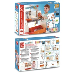 Hape Junior Opfinder - Værktøjsbord m. eksperimenter| Stem Læringslegetøj|Naturvidenskab
