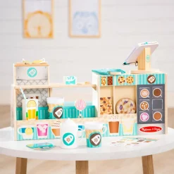 Melissa & Doug Kaffebar i træ, 35 dele| Legekøkken & Legemad