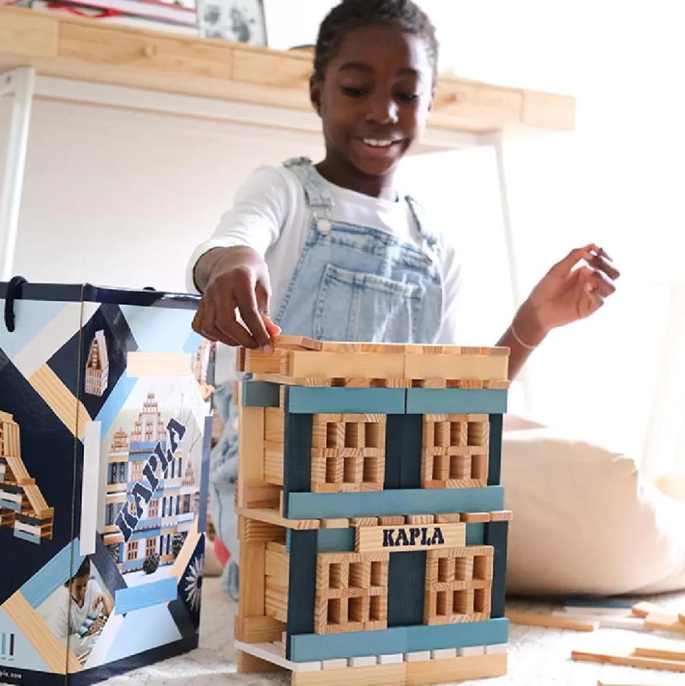 KAPLA klodser - Vinter, 200 stk| Trælegetøj|Montessori
