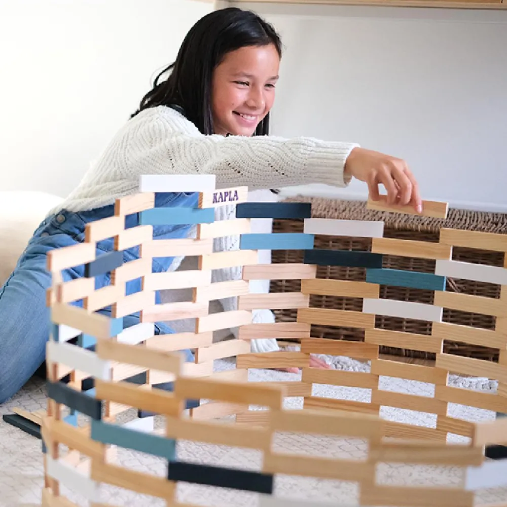 KAPLA klodser - Vinter, 200 stk| Trælegetøj|Montessori