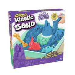 Kinetic Sand ®  - Sandbox blå, 454 gram|Børn Taktil / Følesans|Anti-Stress Ting