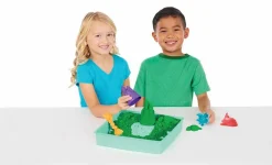 Kinetic Sand ®  - Sandbox grøn, 454 gram|Børn Taktil / Følesans|Anti-Stress Ting
